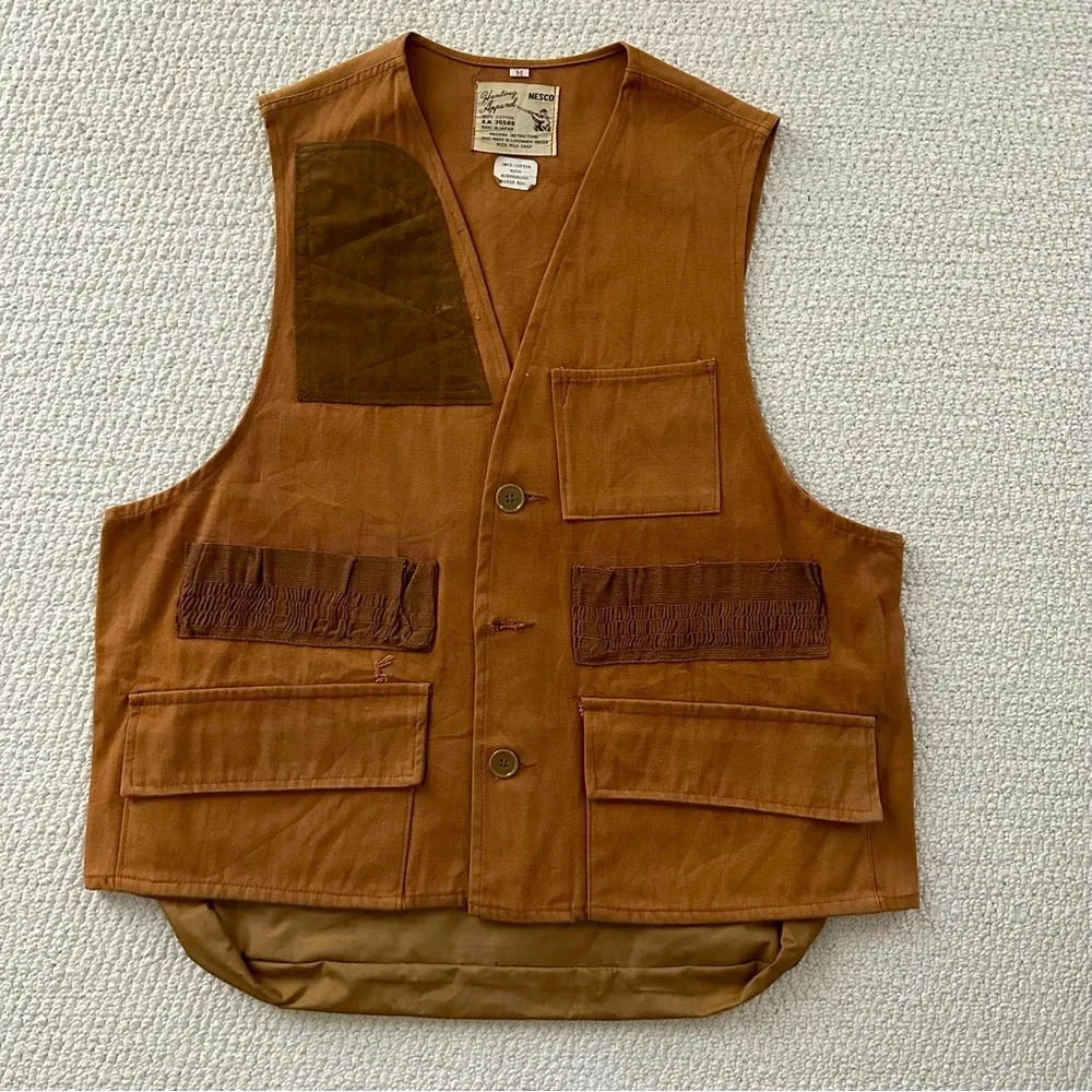 Men's Workwear Utility Vest - Brown - Picture 1 of 6